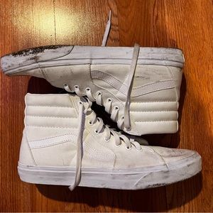 Men’s white hightop vans